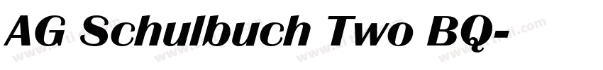 AG Schulbuch Two BQ字体转换